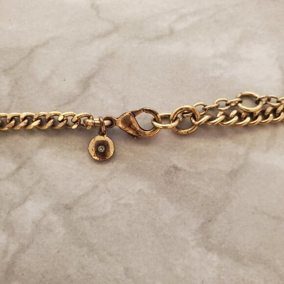 💖 J.Crew Cream Ivory Rhinestones Crystals Pave Cluster Statement Necklace 💖 - Picture 3 of 14